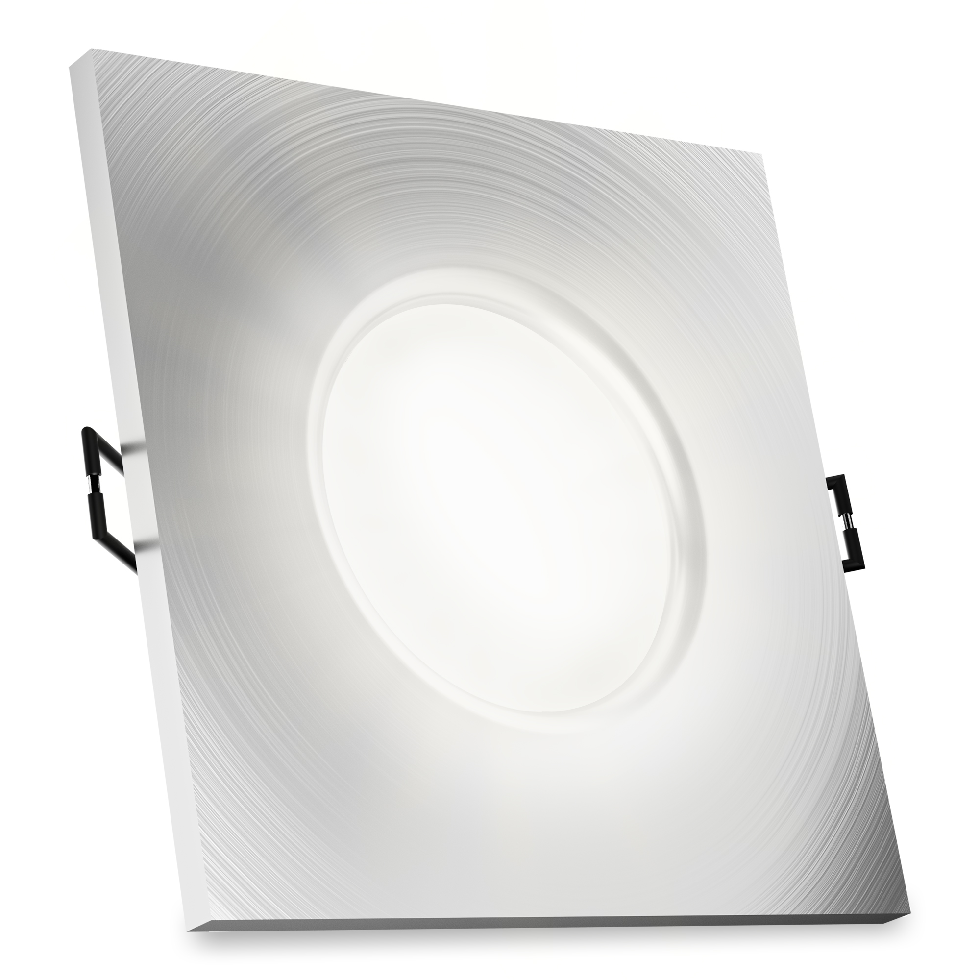Downlight-Ring Quadratisch IP65 Für LED-Glühbirnen GU10 / GU5.3 Schnitt 75 Mm Maxis Weiß