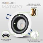 Einbaustrahler 'Matapo' Dimmbar – 5W LED, Warmweiß, Mit Coolen Lichtring, Perfekt Für Decke & Wand!