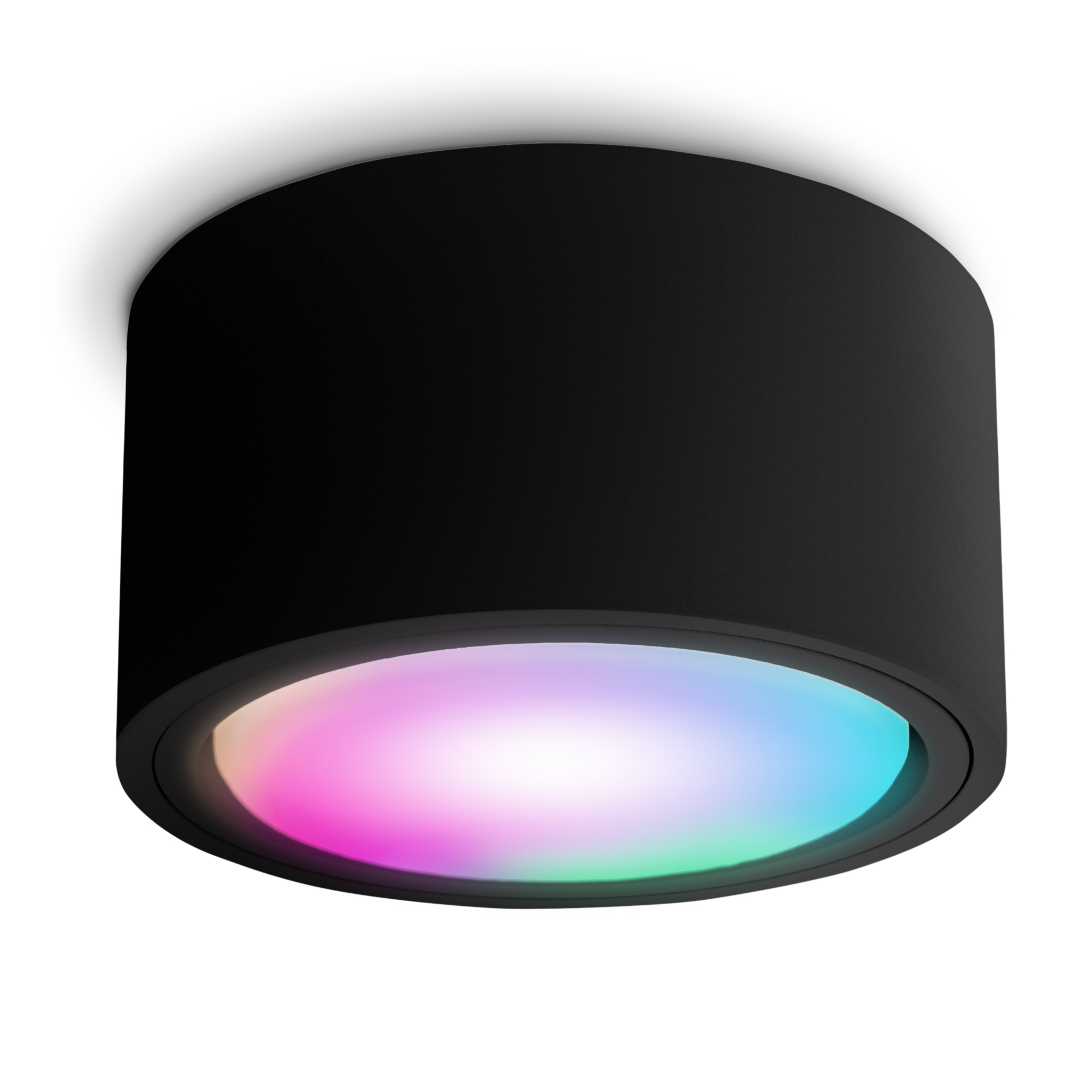 LED Aufbauleuchte Schwarz-gold, 7,5 W, Dimmbar, GU10, 110x85 Mm – Deckenstrahler Aus Aluminium