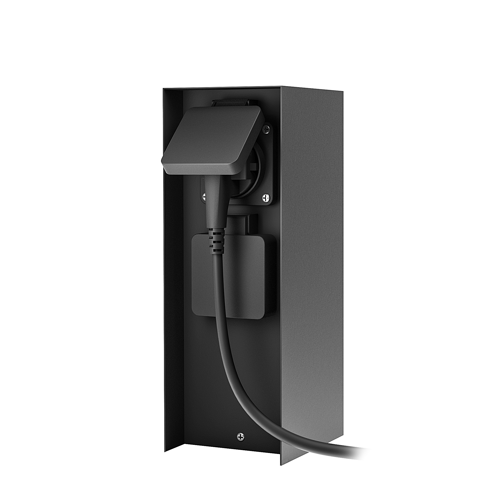 Philips Rock Outdoor Doppelsteckdose Steckdosensäule ZAVO Mit 2 Steckdosen - Outdoor Garten Stromversorgung IP44 Doppelstecker Für Steckdose